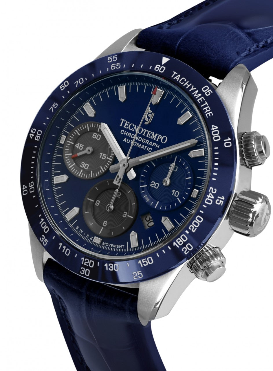 Tecnotempo - Chrono Orbs - Automatic Swiss Movt - Limited -TT.200OR.PBLGBL в син цвят