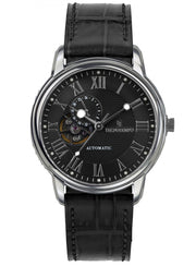 Tecnotempo - Calendar & Moon Phase - 40 мм -TT.CMP.B в черен цвят
