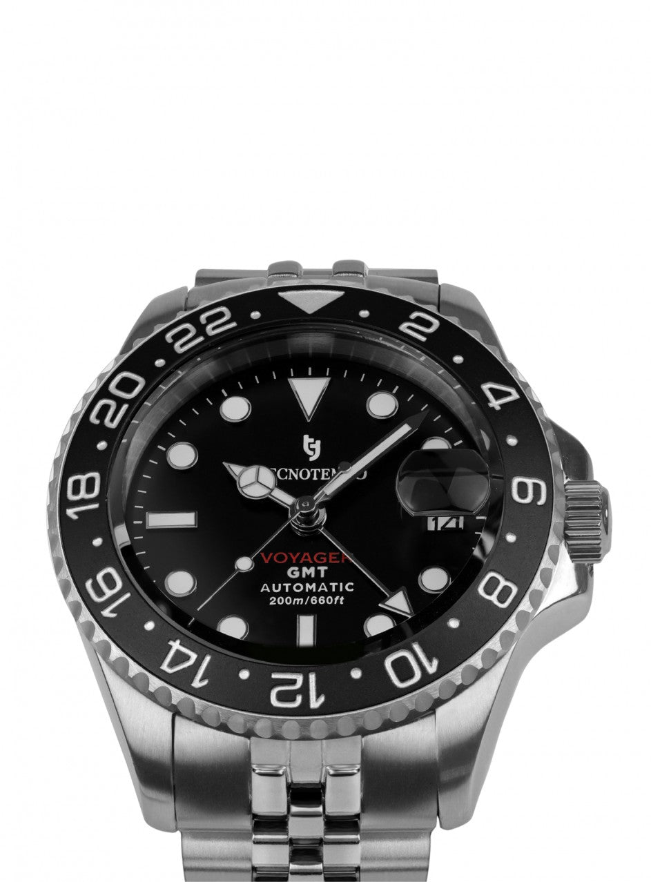 Tecnotempo Automatic GMT Voyager 20ATM WR - Лимитирана серия - Юбилейна каишка -TT.200VY.NJ в сребрист цвят
