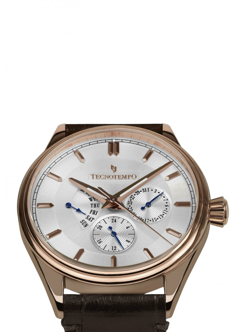 Tecnotempo - Multihands - Big Calendar - 39mm - Limited Edition -TT.50MH.GLB в син цвят