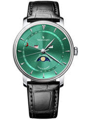 Tecnotempo - Calendar & Moon Phase - 40mm - Лимитирана серия -TT.CMP.G в черен цвят