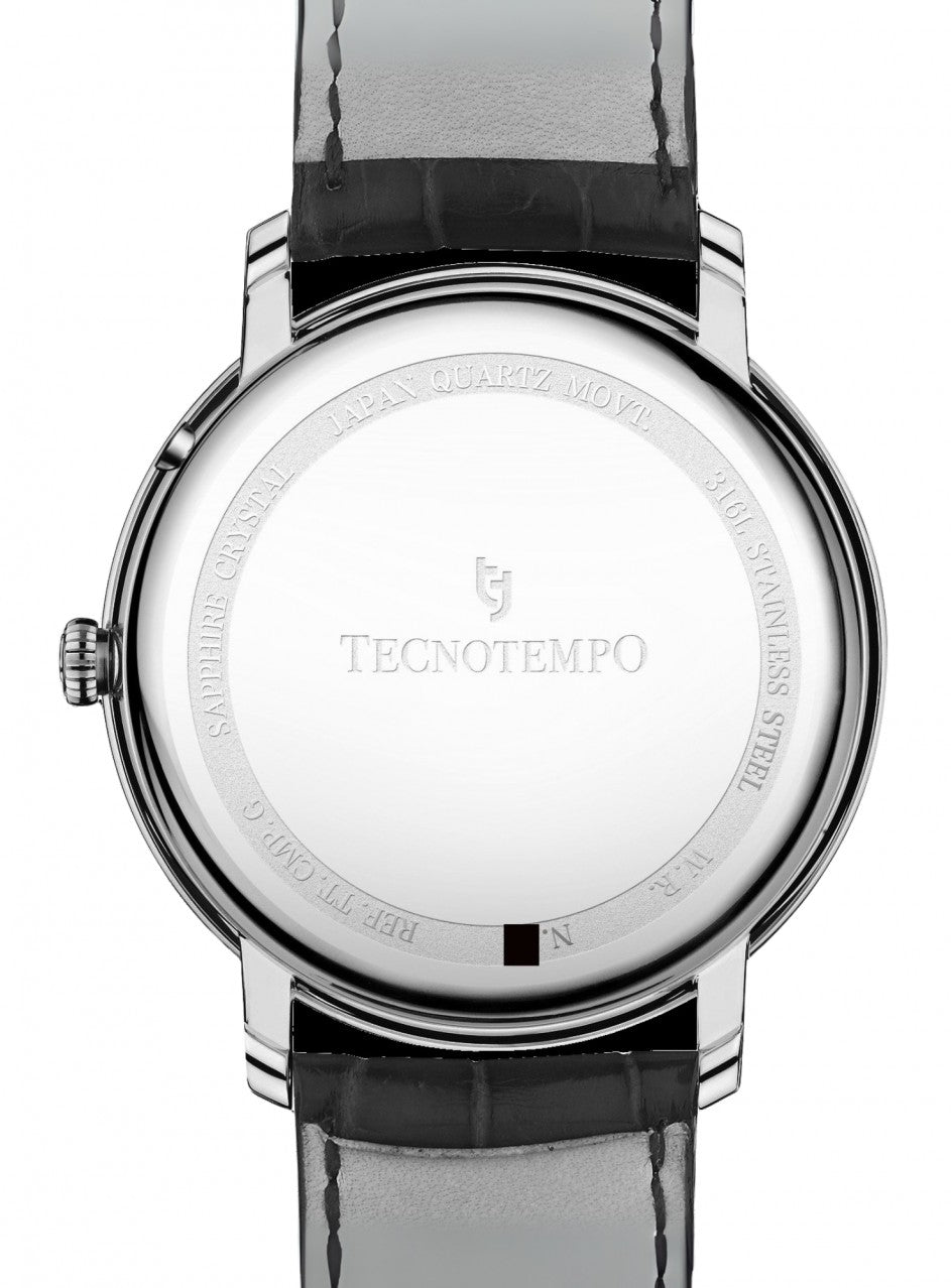 Tecnotempo - Calendar & Moon Phase - 40mm - Лимитирана серия -TT.CMP.G в черен цвят