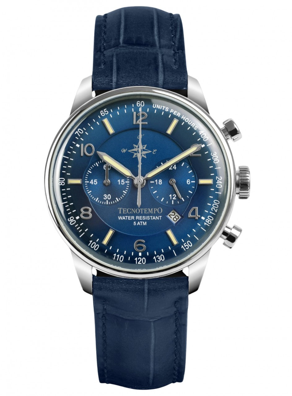 Tecnotempo - Chronograph - Limited Edition Wind Rose -TT.50.CRRVB2 в син цвят