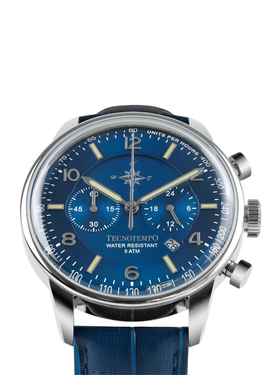 Tecnotempo - Chronograph - Limited Edition Wind Rose -TT.50.CRRVB2 в син цвят