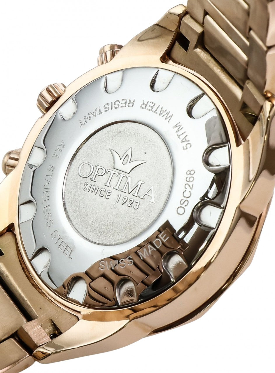 Optima - Swiss Chronograph - OSC268-RR-7 -OSC268-RR-7 в златист цвят