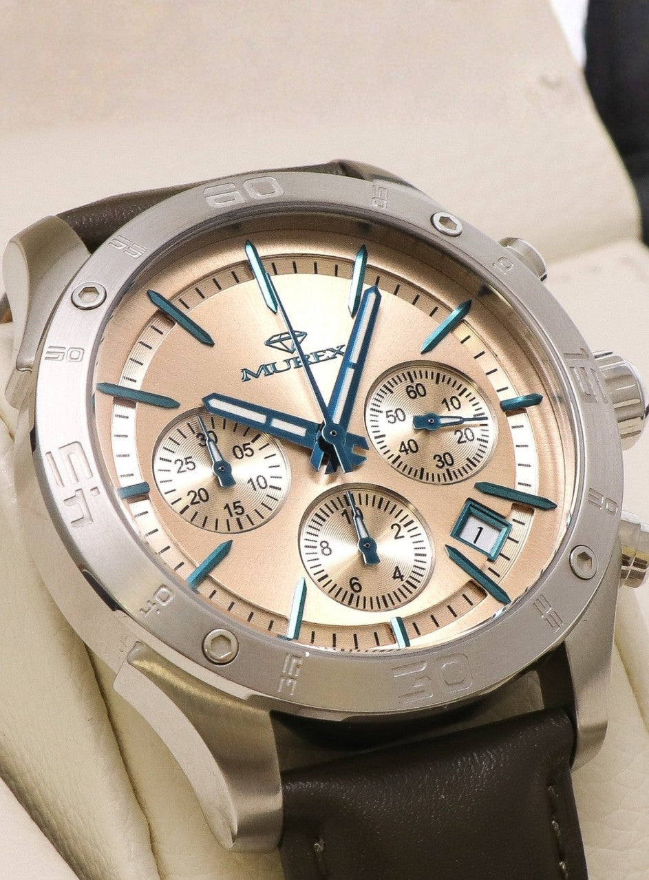 Murex - Swiss Chronograph - MUC569-SL-4 -MUC569-SL-4 в кафяв цвят