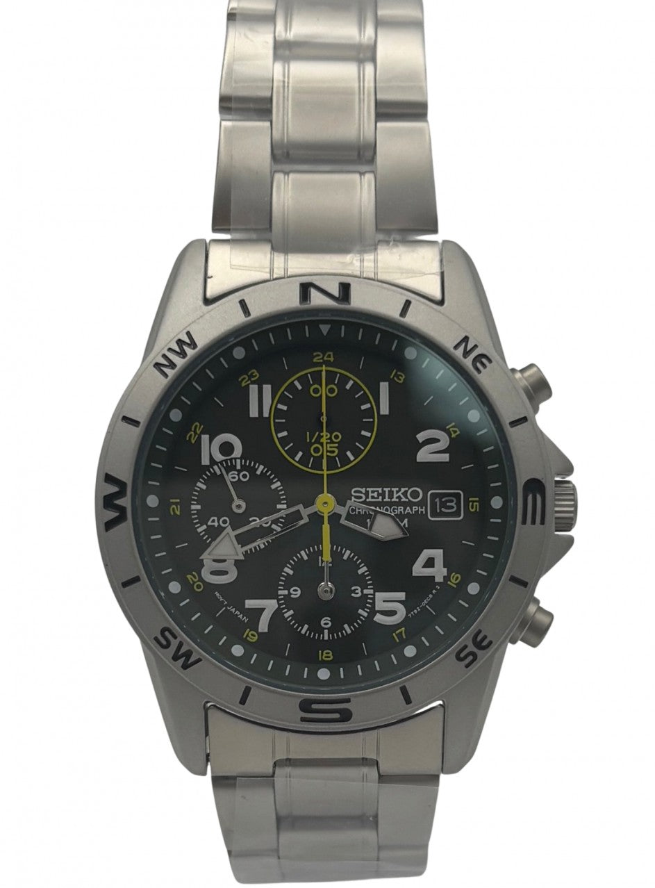 Seiko - SND377P1 Chronograpf -SND377P1 в сребрист цвят