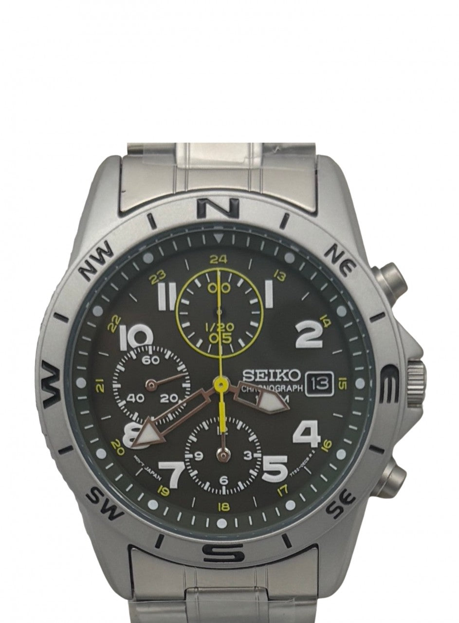 Seiko - SND377P1 Chronograpf -SND377P1 в сребрист цвят