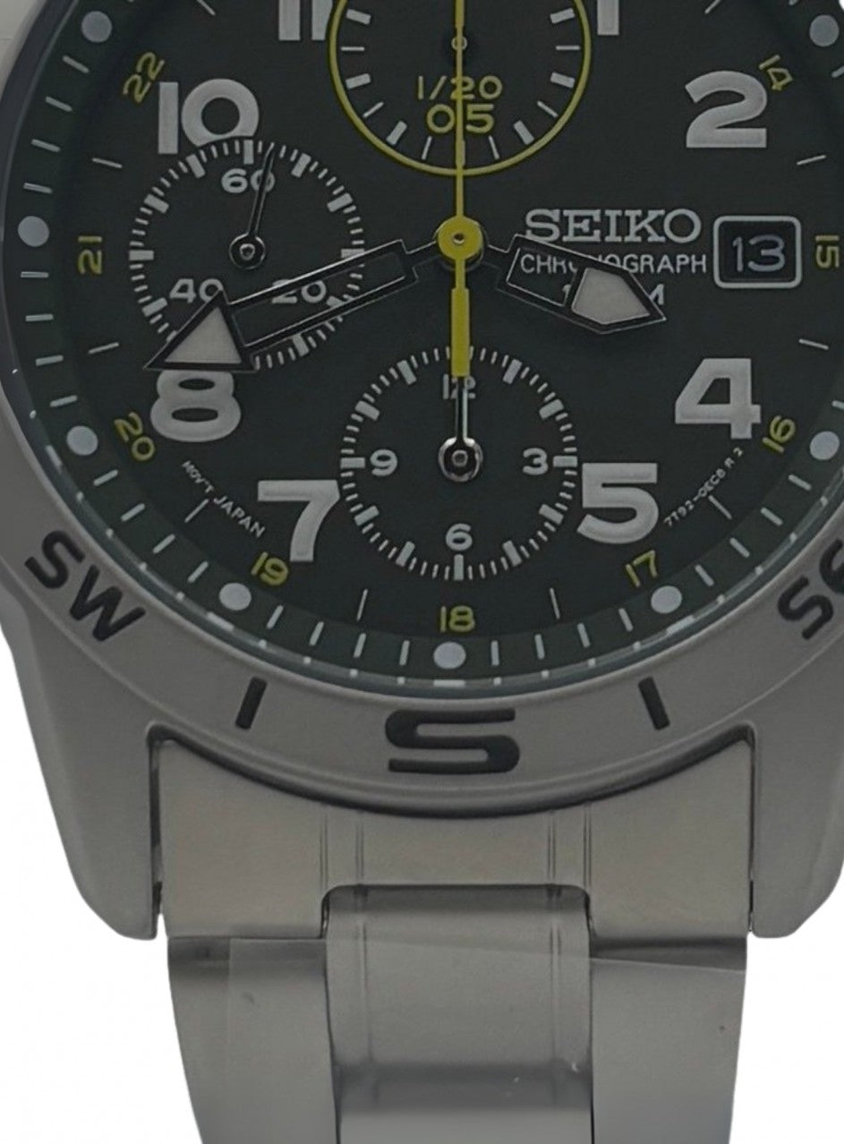Seiko - SND377P1 Chronograpf -SND377P1 в сребрист цвят