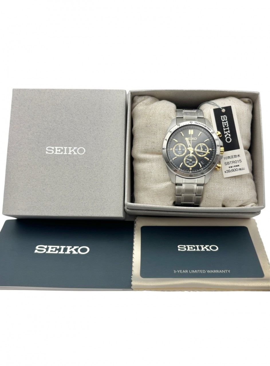 Seiko - SBTR015 -SBTR015 в сребрист цвят