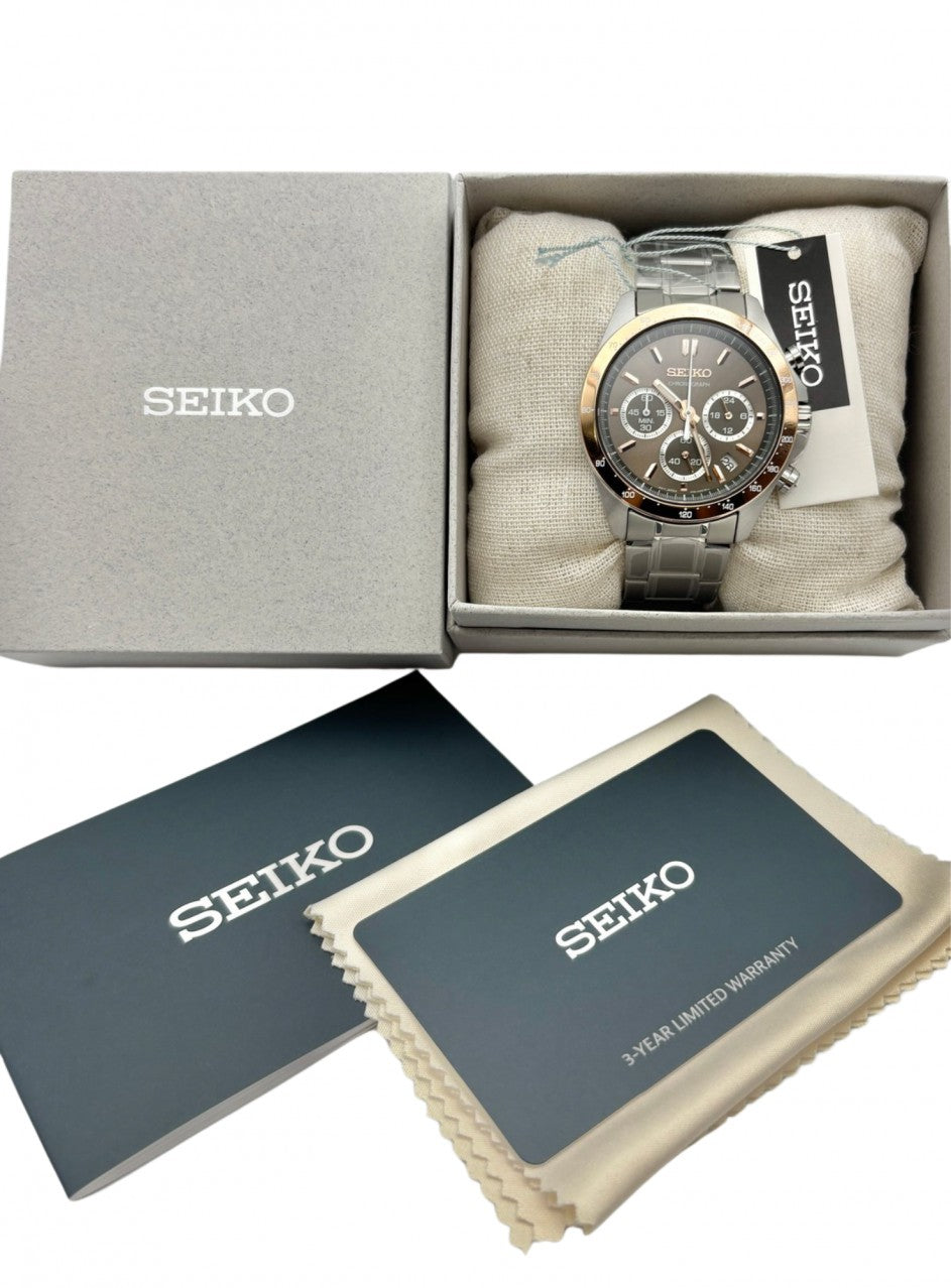 Seiko SBTR026 Chronograph -SBTR026 в сребрист цвят