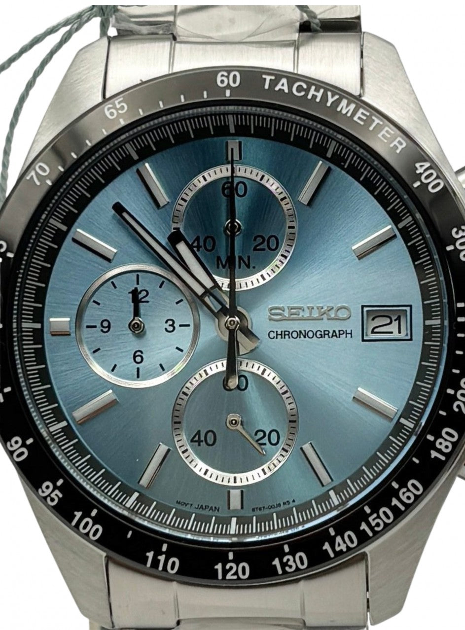 Seiko SBTR026 Chronograph -SBTR029 в сребрист цвят