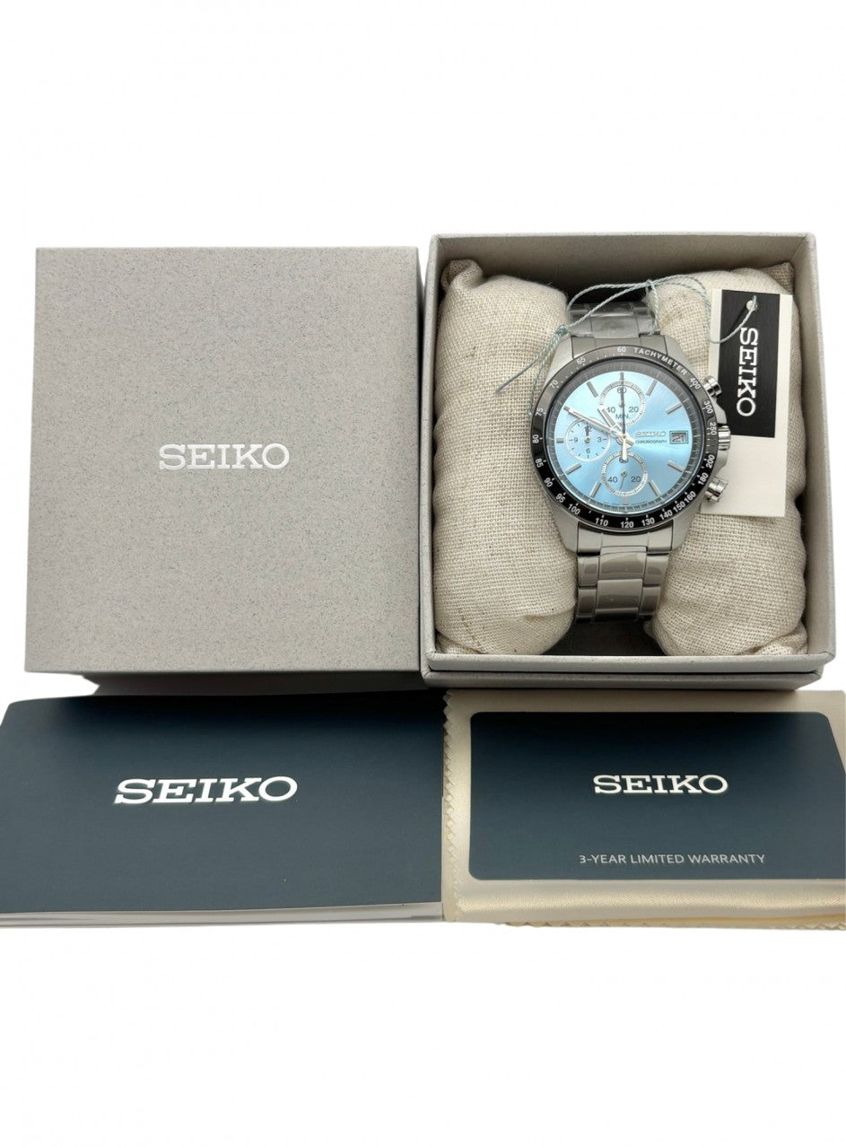 Seiko SBTR026 Chronograph -SBTR029 в сребрист цвят