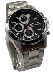 Seiko - Chronograph - SND195P1 -SND371P1 в сребрист цвят