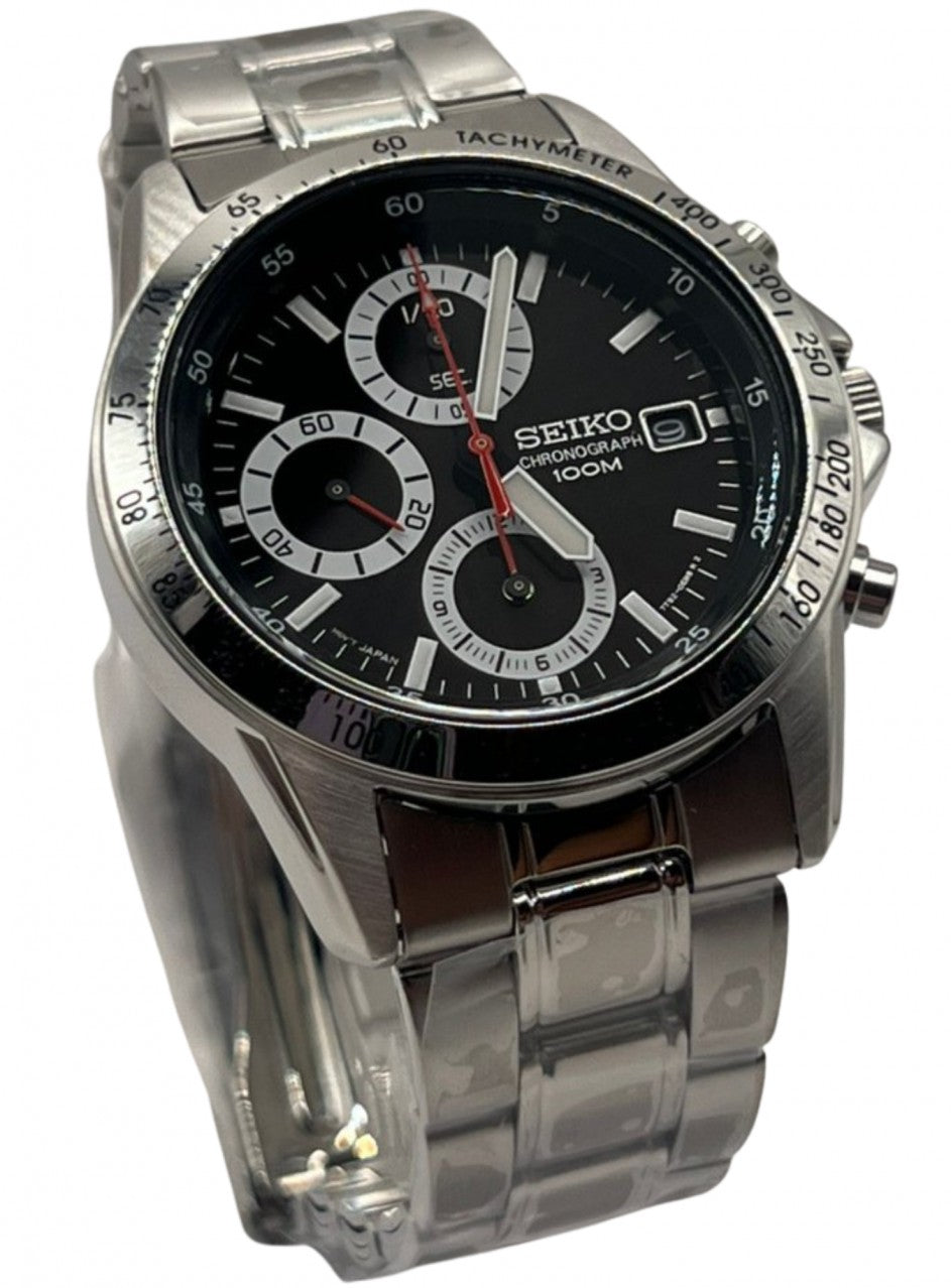 Seiko - Chronograph - SND195P1 -SND371P1 в сребрист цвят