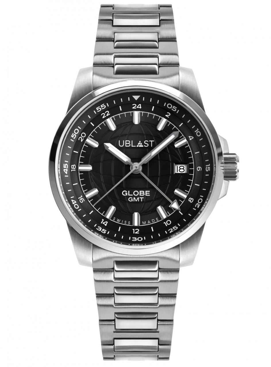 UBLAST GLOBE GMT -UBGLO40BK в сребрист цвят