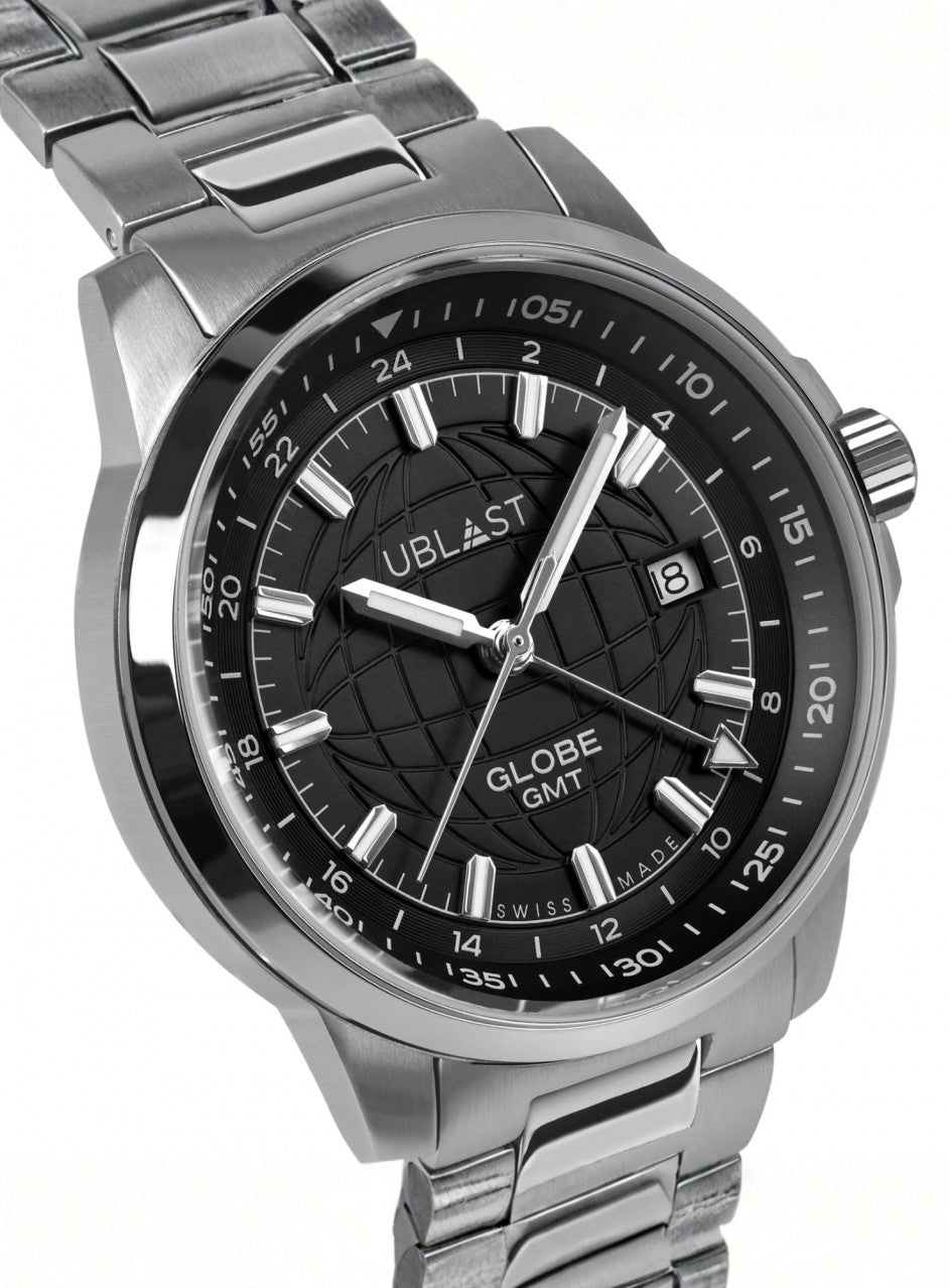 UBLAST GLOBE GMT -UBGLO40BK в сребрист цвят