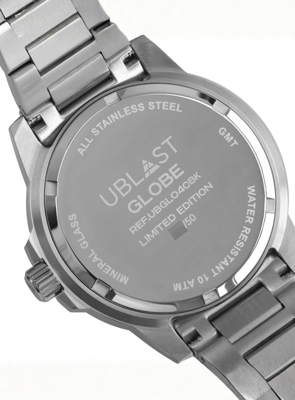 UBLAST GLOBE GMT -UBGLO40BK в сребрист цвят