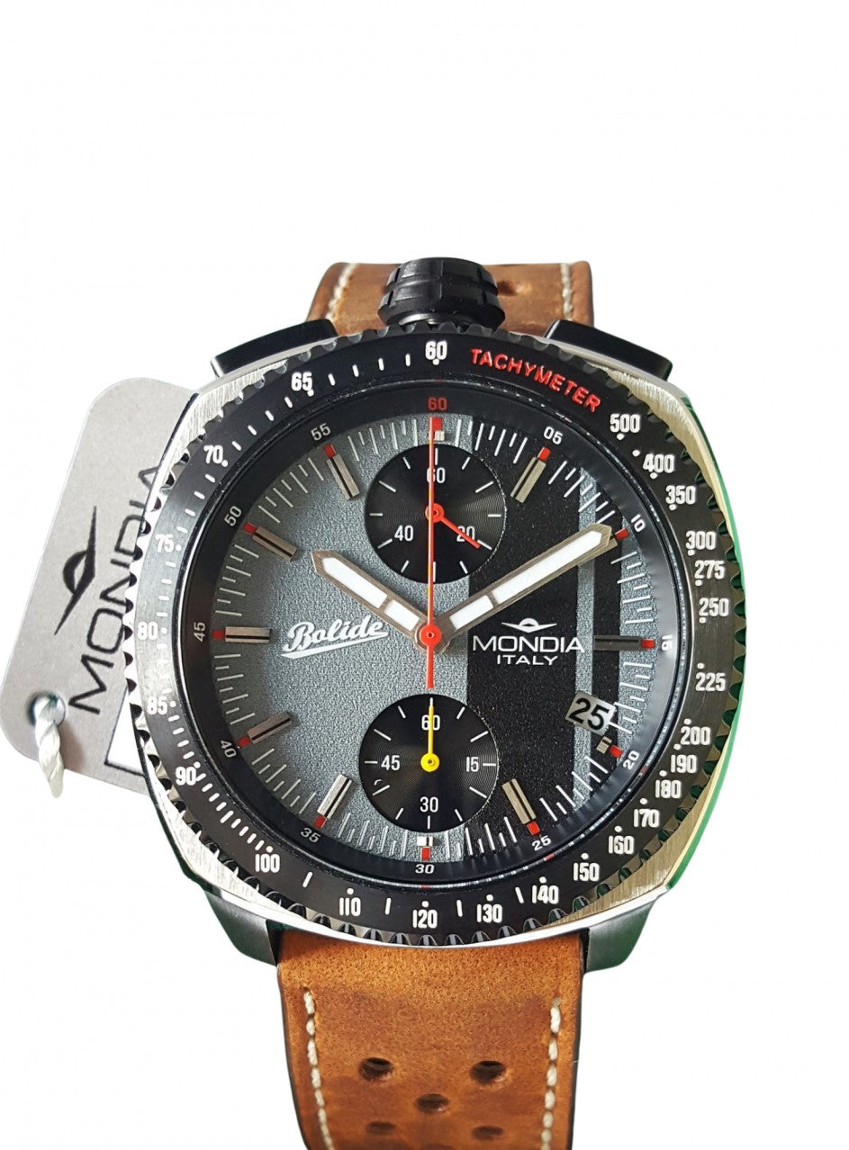 Mondia - BOLIDE - Bull - Chronograph 1/10th Mechanical Quartz -Mondia - BOLIDE в кафяв цвят