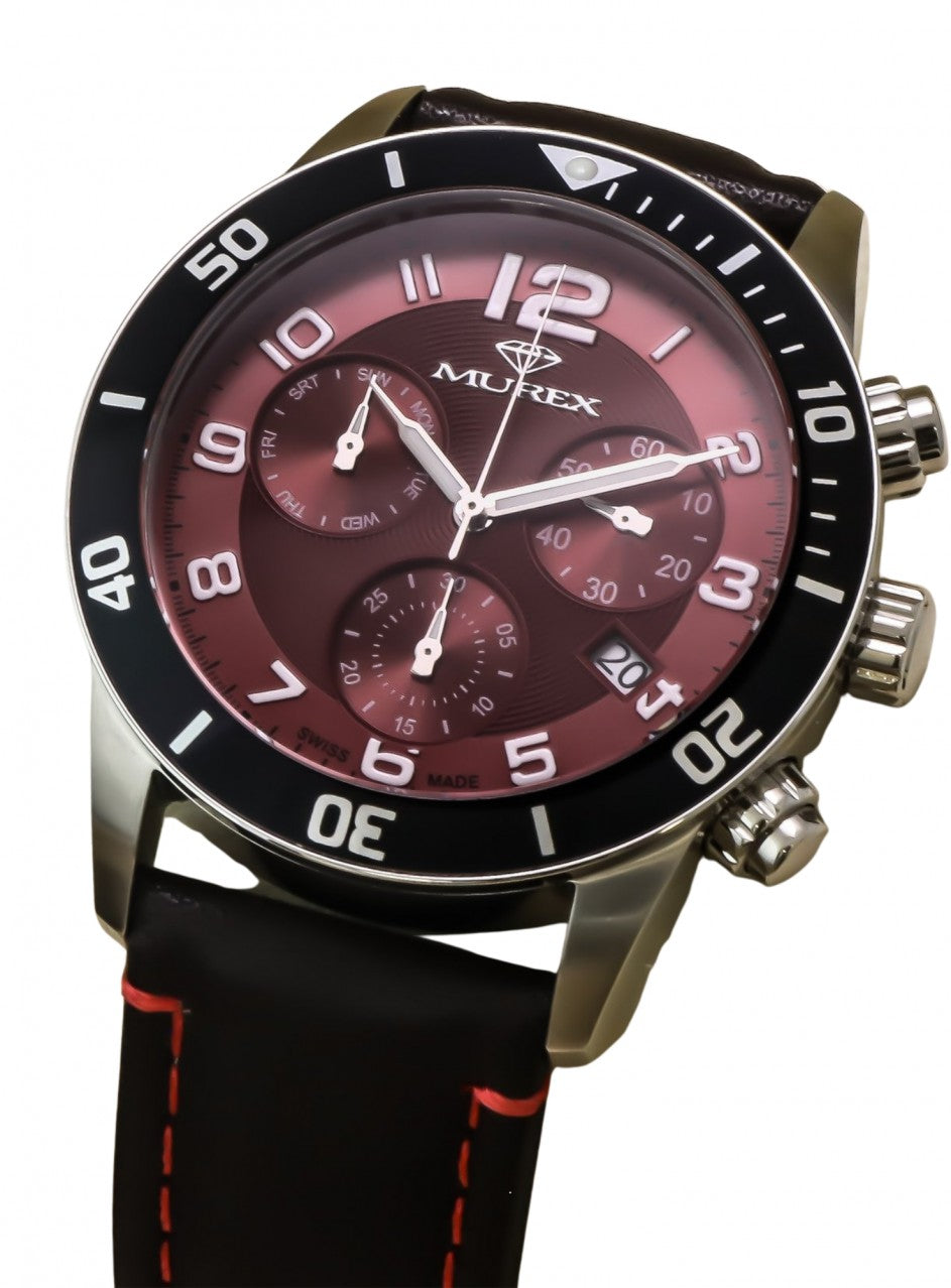 Murex - Swiss chronograph - MUC599-SL-5 -MUC599-SL-5 в черен/червен цвят