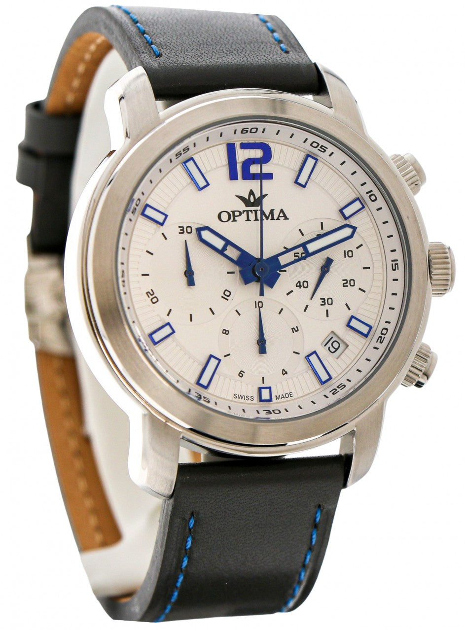 Optima - Swiss Chronograph - OSC399-SL-1 -OSC399-SL-1 в черен цвят