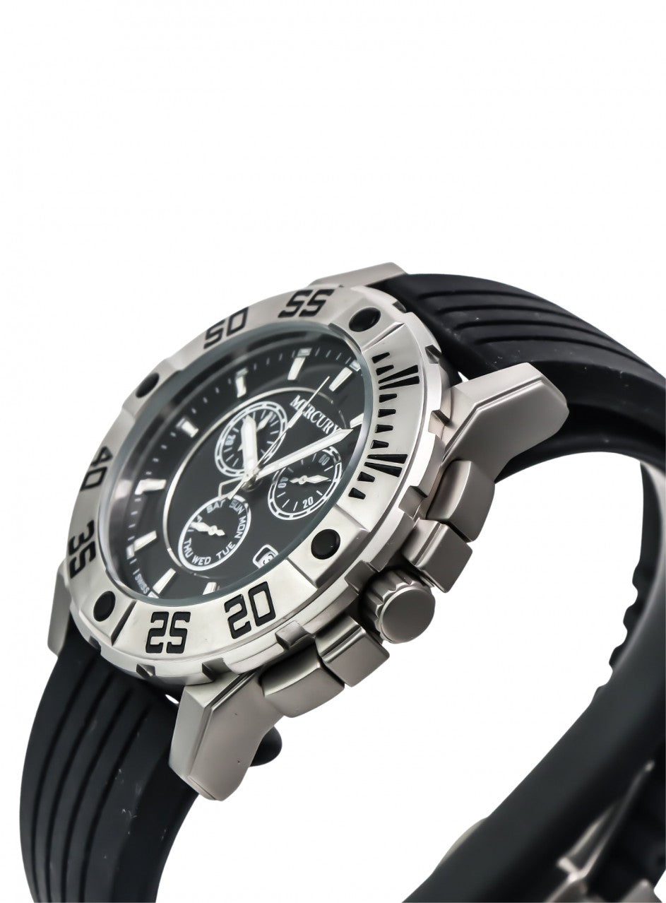 Mercury - Swiss Chronograph - ME1075-SBL-S-7 -ME10225-SX-3 в черен цвят