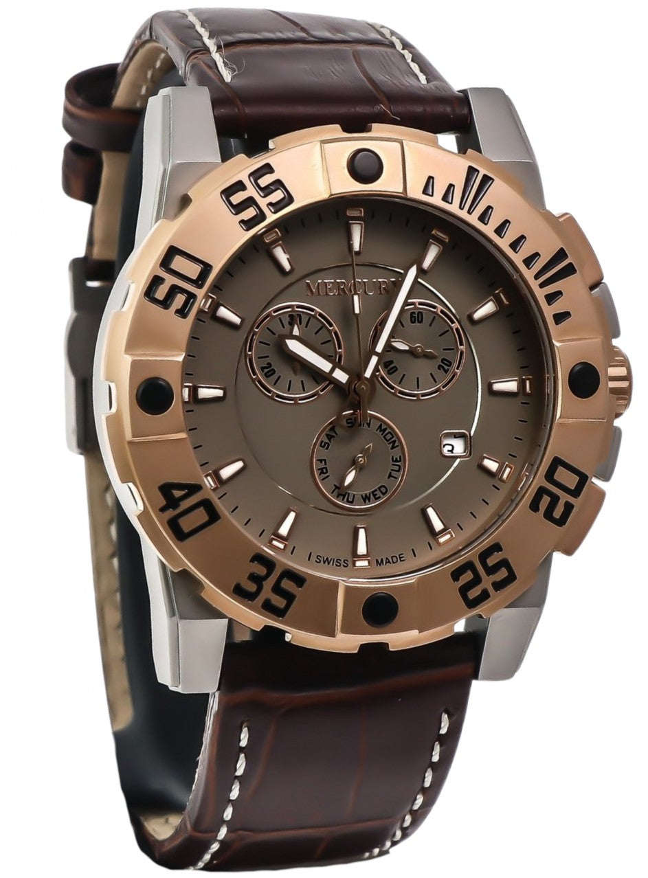 Mercury - Swiss Chronograph - ME10225-SRL-2 -ME10225-SRL-2 в кафяв цвят