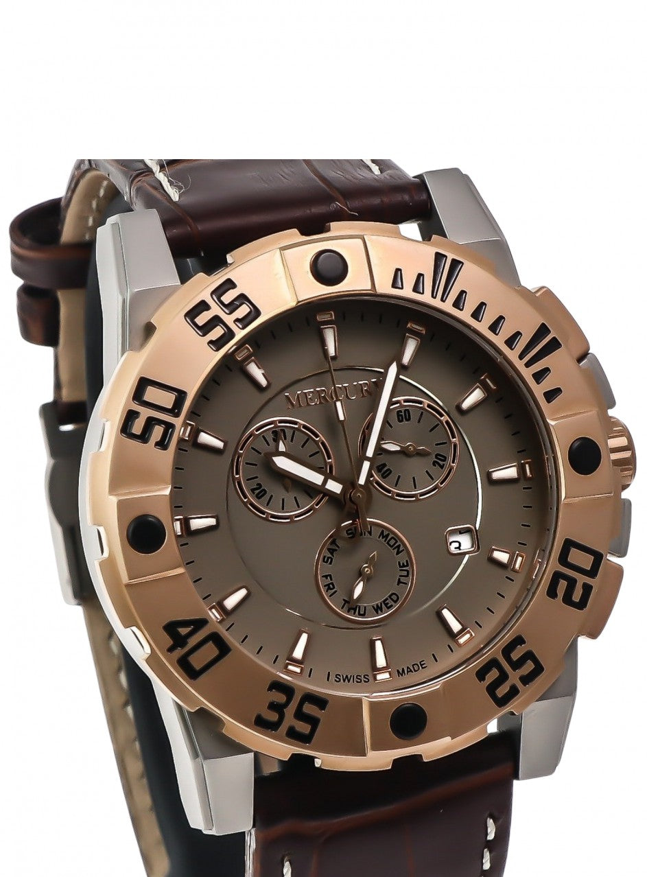 Mercury - Swiss Chronograph - ME10225-SRL-2 -ME10225-SRL-2 в кафяв цвят