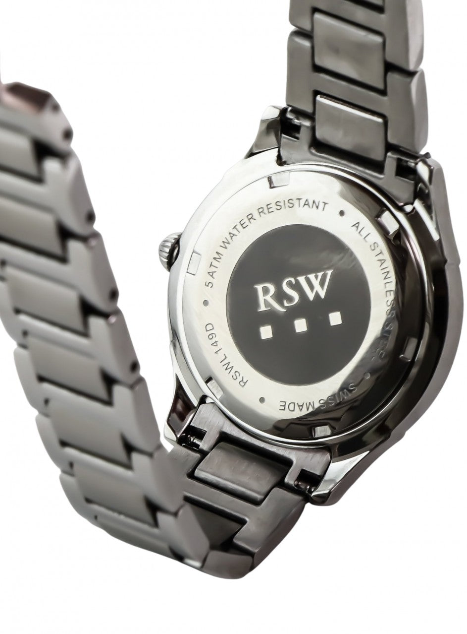 RSW - Swiss Diamond Watch - RSWL149-SS-D-7 -RSWL149-SS-D-7 в сребрист цвят