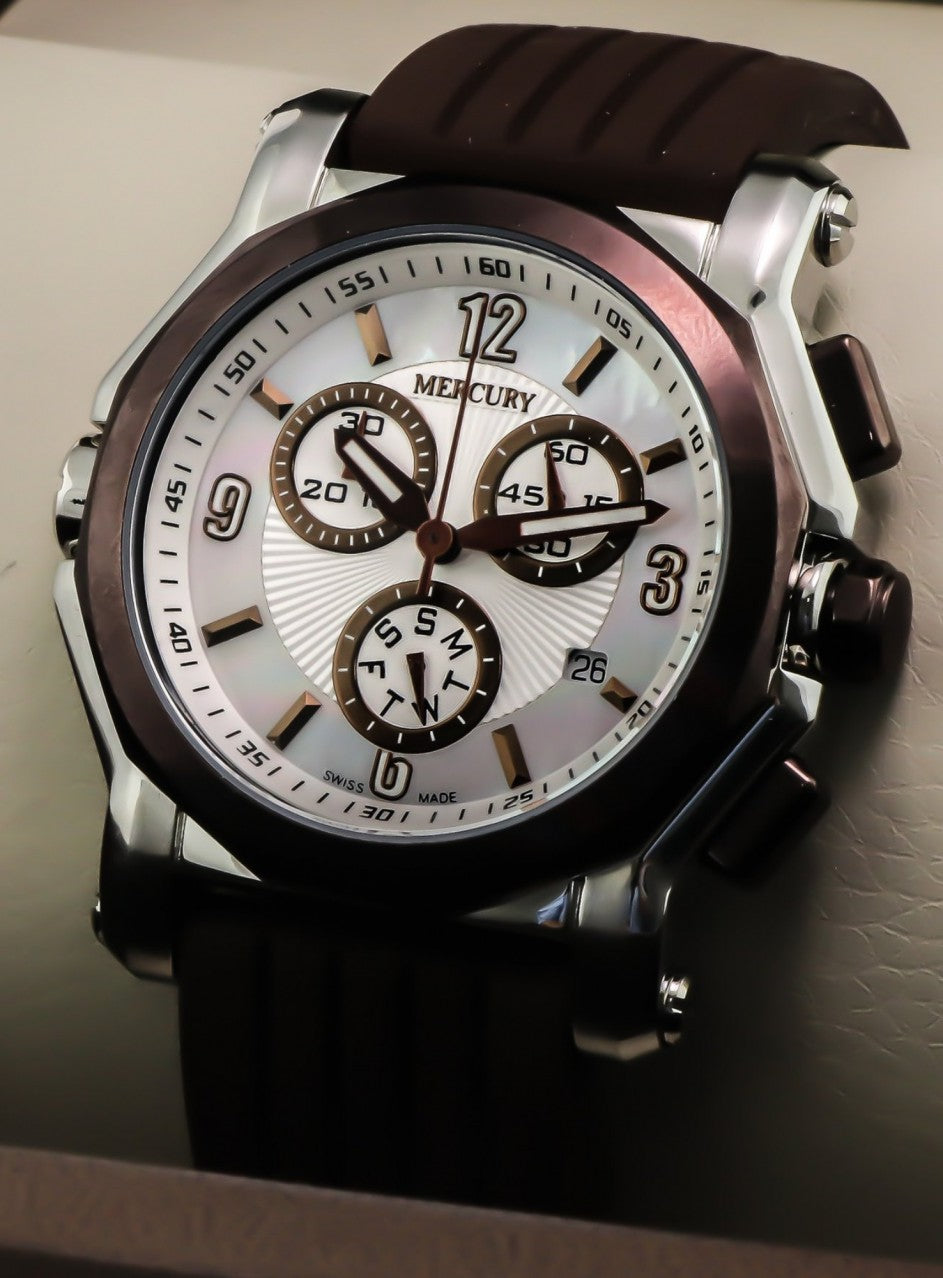 Mercury - Swiss Watch - ME1075-SCX-7 -ME1075-SCX-7 в кафяв цвят