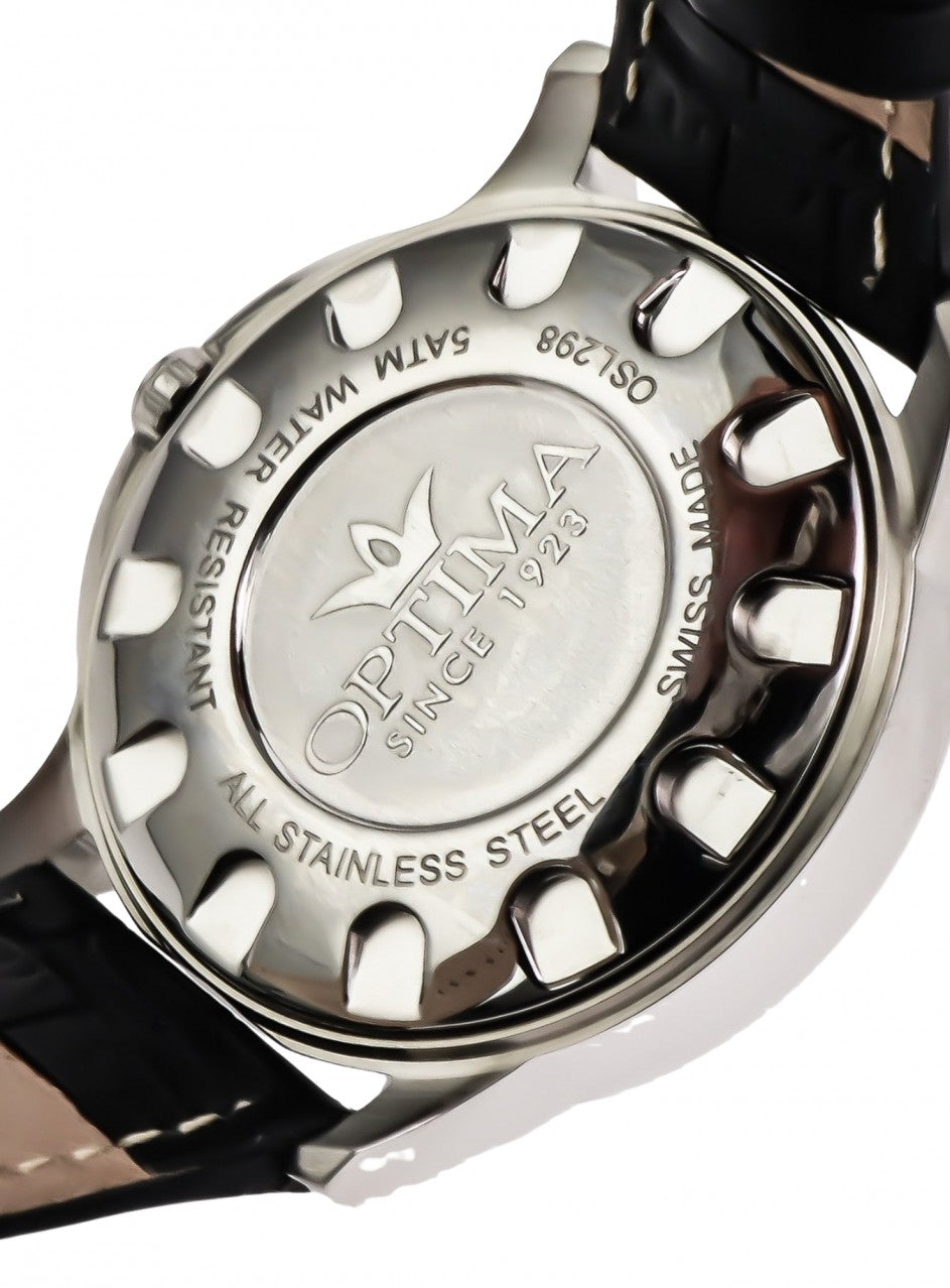 Optima - Swiss Watch - OSL298-SL-2 -OSL298-SL-2 в черен цвят