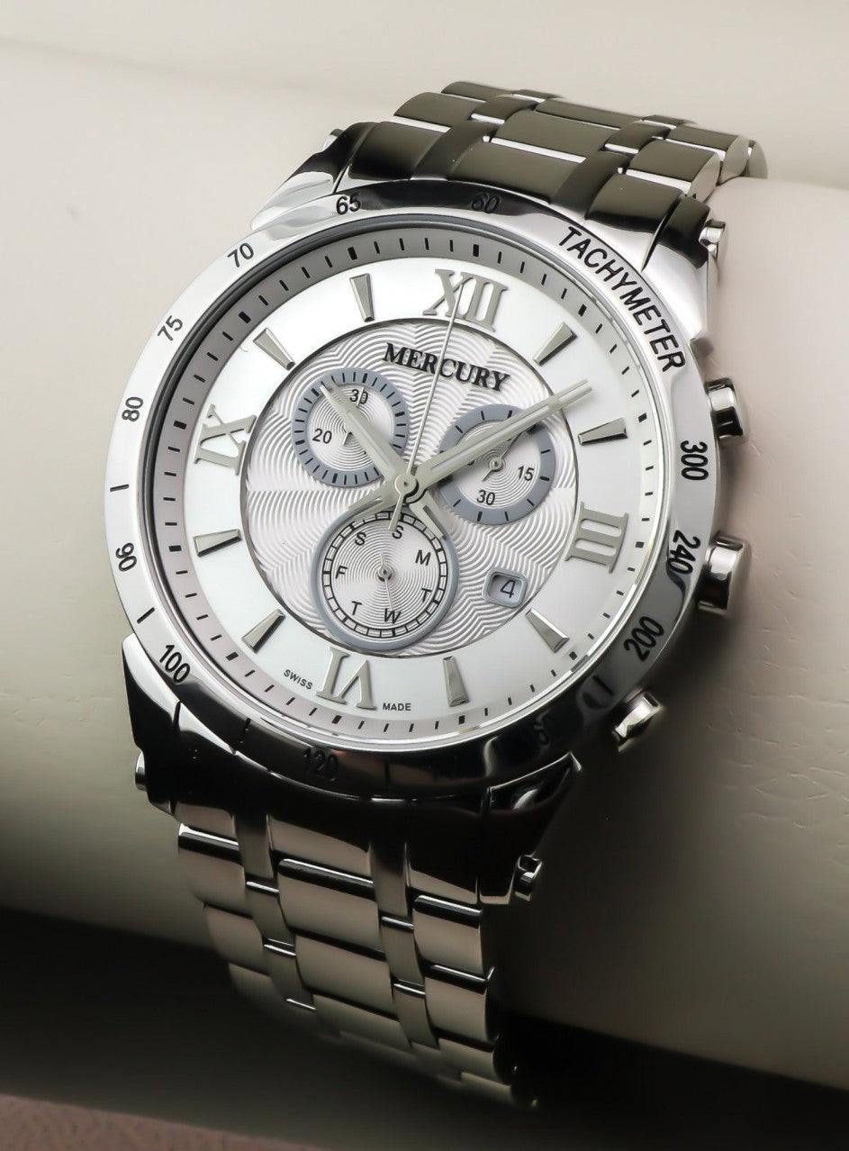 Mercury - Swiss Chronograph - ME335-SS-1 -ME335-SS-1 в сребрист цвят