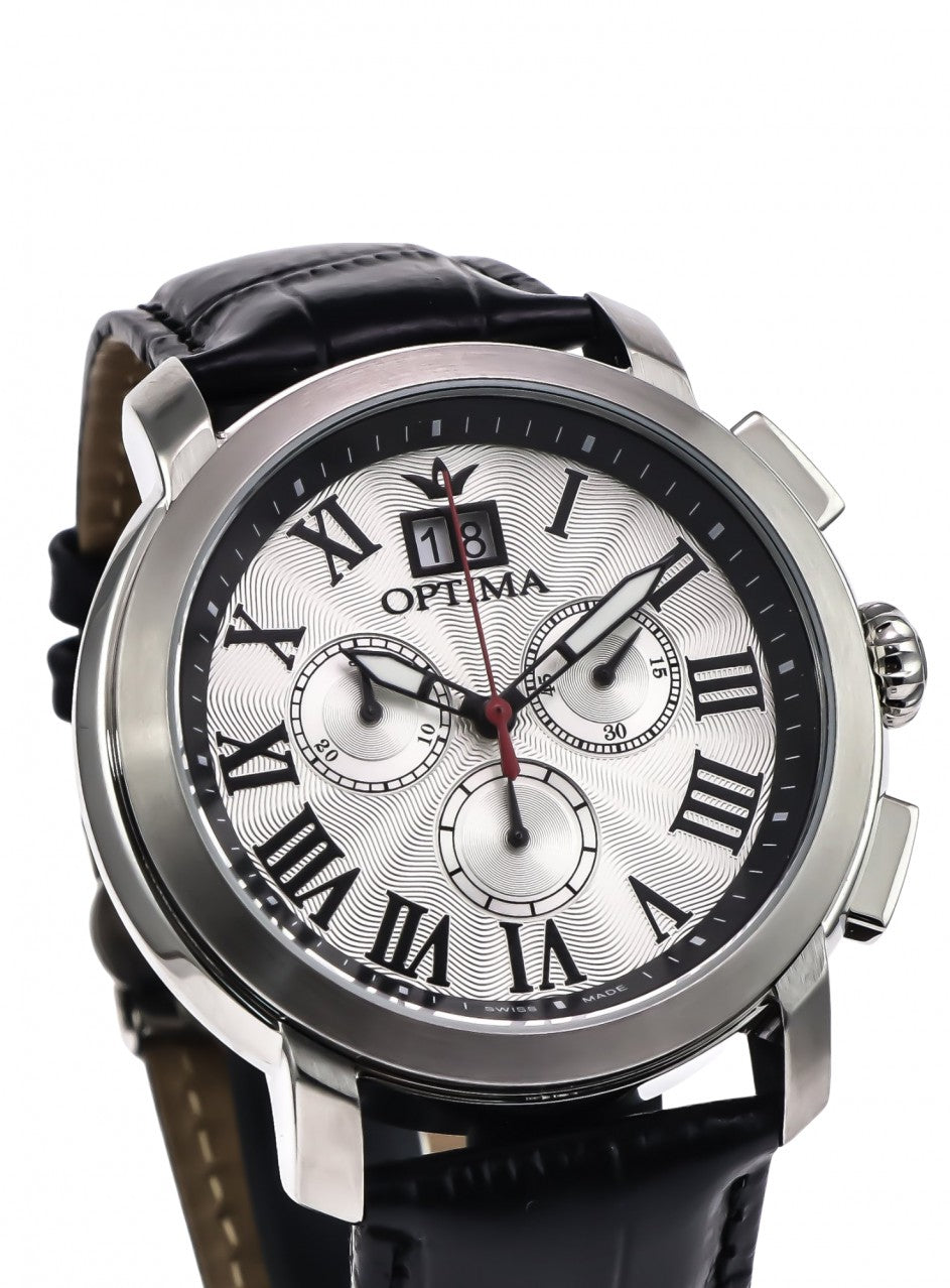 Optima - Swiss Chronograph - OSC399-SL-1 -OSC392-SL-1A в черен цвят