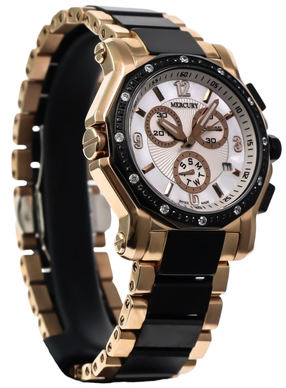 Mercury - Swiss Watch - ME10205-SX-3 -ME1075-RB-S-7 в черен/златист цвят