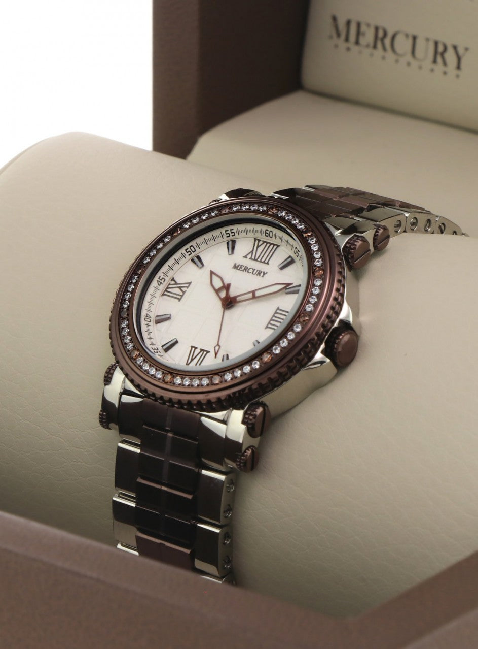 Mercury - Swiss Watch - ME10205-SC-S-1 -ME10205-SC-S-1 в кафяв цвят