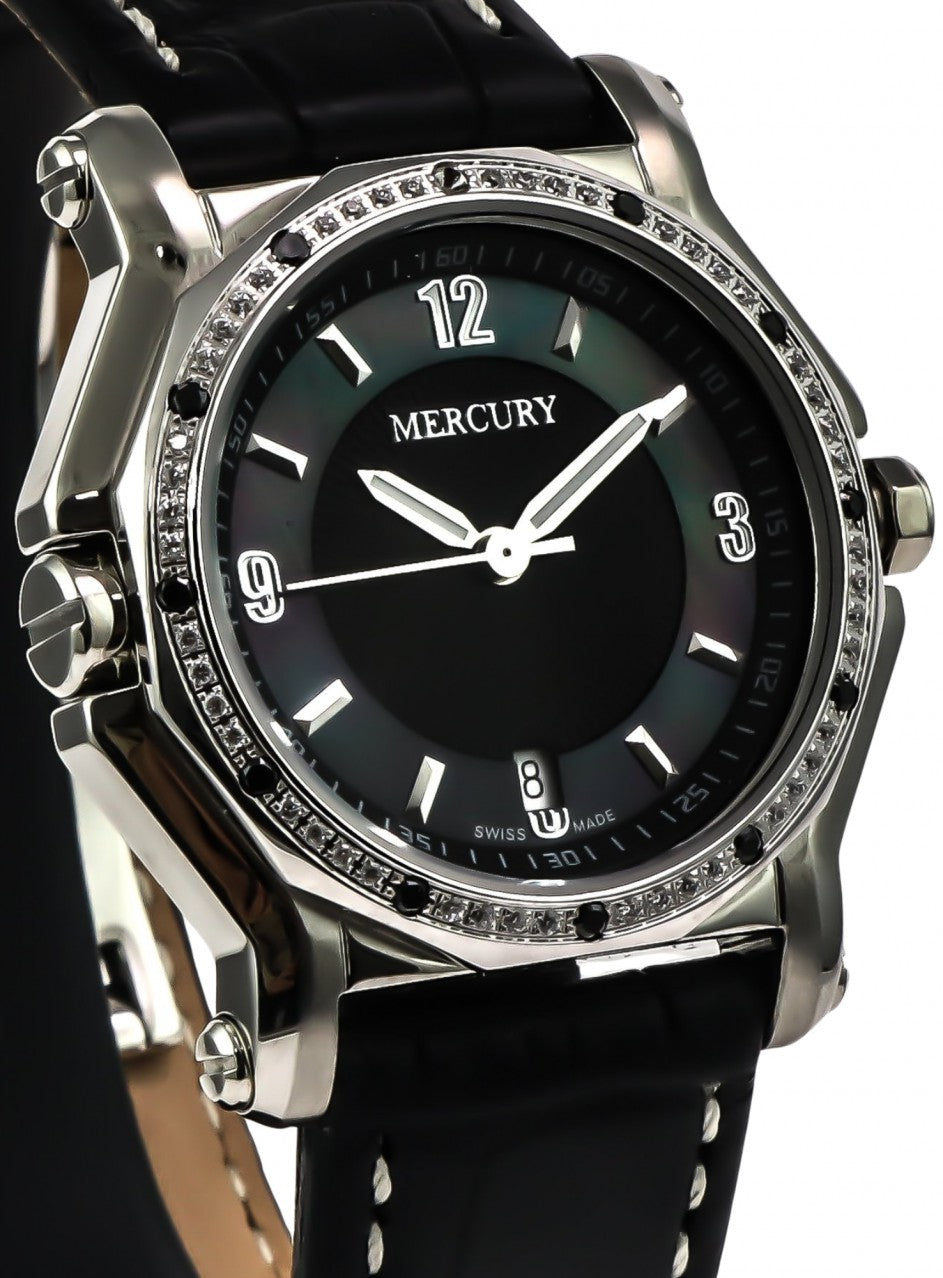 Mercury - Swiss Watch - ME1080-SL-S-3 -ME1080-SL-S-3 в черен цвят