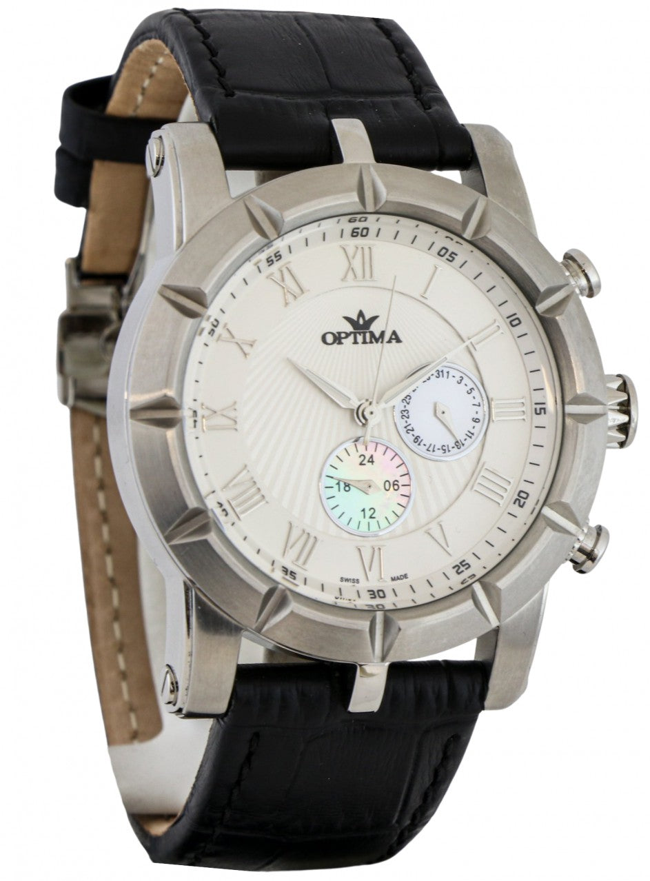 Optima - Swiss Watch - OSC299-SL-1 -OSC299-SL-1 в черен цвят