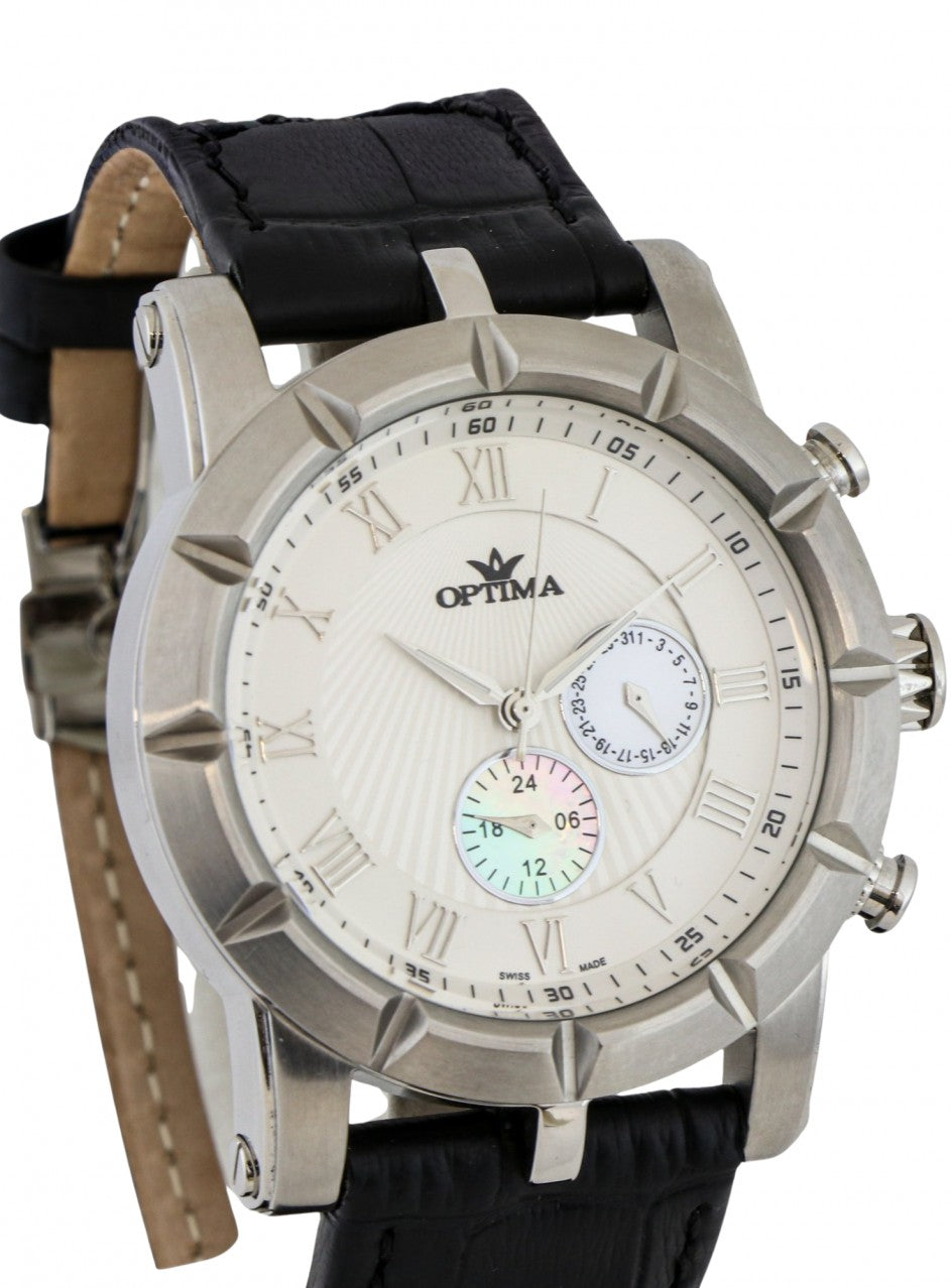 Optima - Swiss Watch - OSC299-SL-1 -OSC299-SL-1 в черен цвят