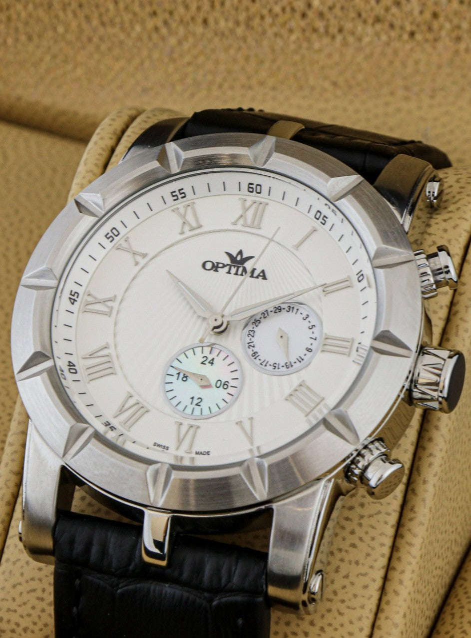 Optima - Swiss Watch - OSC299-SL-1 -OSC299-SL-1 в черен цвят