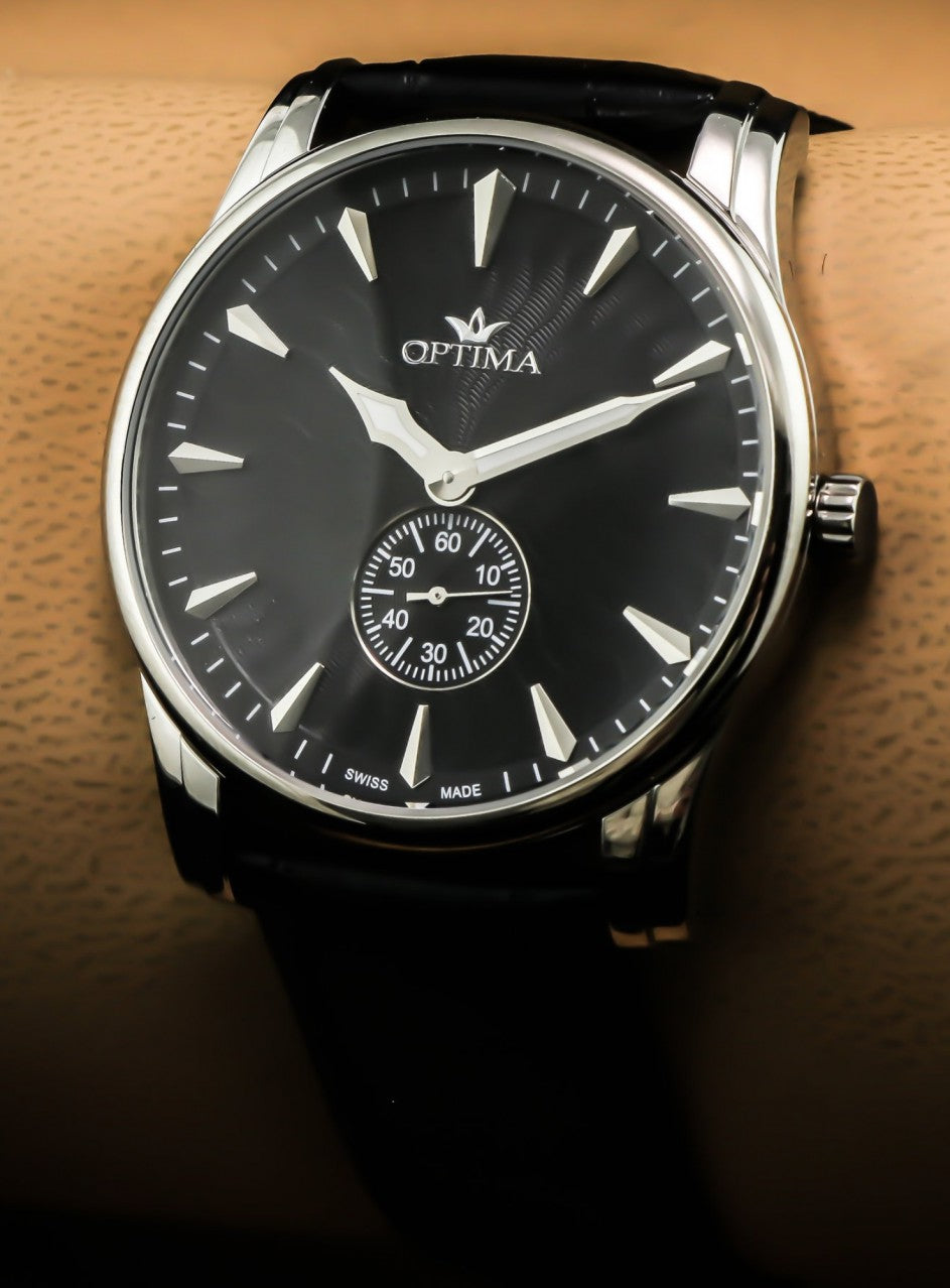 Optima - Swiss Watch - OSM413-SL-3 -OSM413-SL-3 в черен цвят