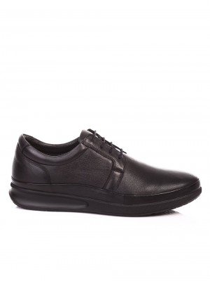 Спортно-елегантни мъжки обувки от естествена кожа 7AT-16904 black