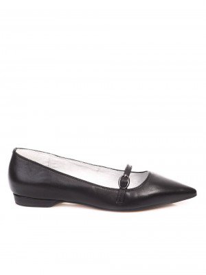 Ежедневни дамски обувки от естествена кожа 3I-17279 black