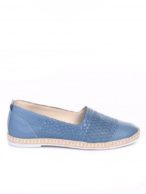 Ежедневни дамски обувки от естествена кожа 3AB-17648 blue