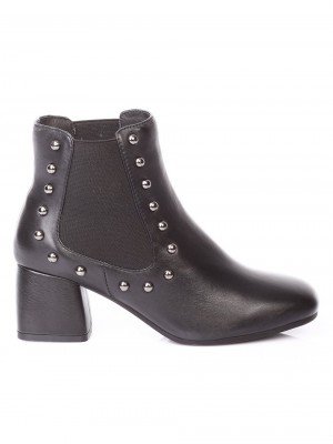 Ежедневни дамски боти от естествена кожа 2I-17755 black