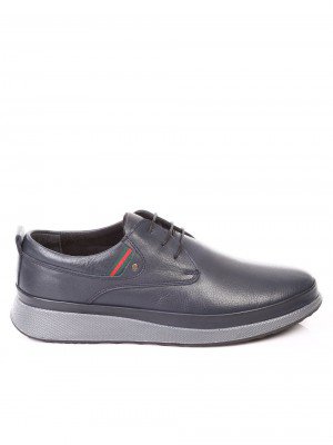 Спортно-елегантни мъжки обувки от естествена кожа 7AT-171195 dk.blue