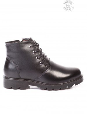 Ежедневни дамски боти от естествена кожа 2C-17815 black