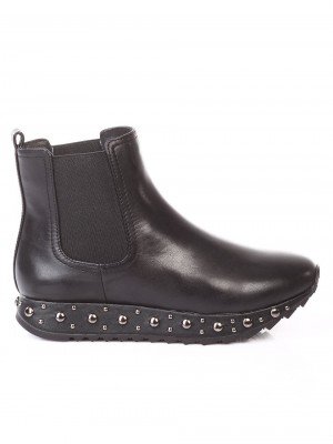 Ежедневни дамски боти от естествена кожа 2I-17752 black