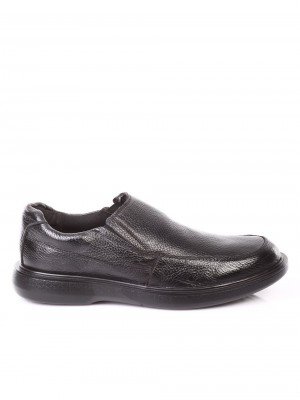Ежедневни мъжки обувки от естествена кожа в черно 7N-17825 black