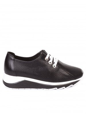 Ежедневни дамски обувки от естествена кожа 3AT-18506 black