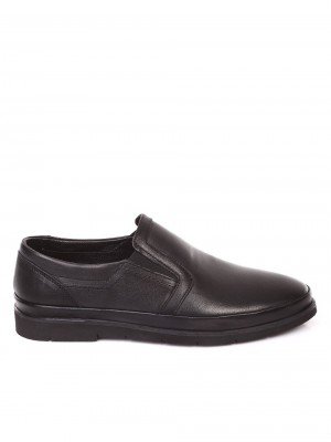 Спортно-елегантни мъжки обувки от естествена кожа 7AT-18514 black